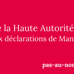 Saisie de la Haute Autorité Éthique suite aux déclarations de Manuel Valls